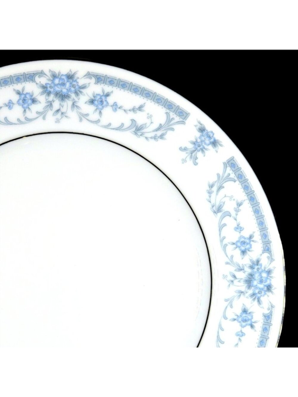 Sheffield Blue Whisper Bread & Butter Plates (Set of 5) Vintage Porcelain Japan - Picture 3 of 5